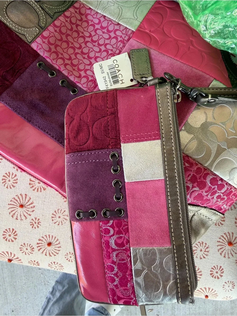 Coach patchwork shoulder